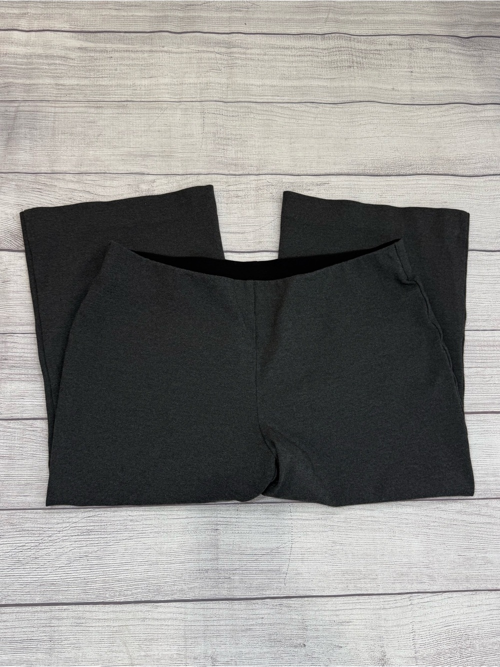 Lafayette 148 New York Gates Gray Cropped Cottagecore Pants stretch Pull On/XL - Picture 8 of 11